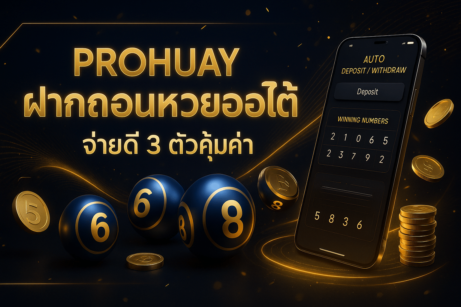 Prohuay ฝากถอนหวยออโต้